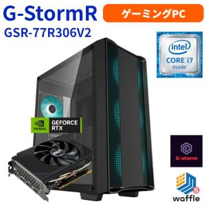 ゲーミングPC デスクトップPC 高性能 G-StormRシリーズ Core i7 第7世代 CPU GeForce RTX 3060 16GBメモリ 1TB SSD Windows 10｜wafflestore