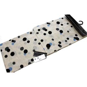 綿麻浴衣/染め心-No.030【地色：生成色/仕立て上がり/フリーサイズ/綿80％麻20％/送料無料...