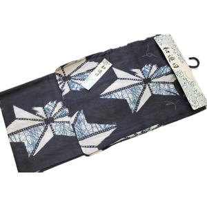 男性用綿麻素材の浴衣-No.005（各サイズ有り/地色：灰墨色/男性用/単品/綿８０％麻２０％/送料...