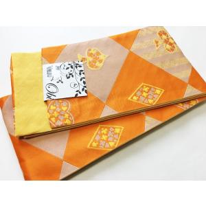 obiお洒落小袋帯-No.1025【長尺】（半幅帯/織柄/リバーシブル/Obi/小杉織物/浴衣帯/普段着 お洒落着/袴下帯）【YP99PゆうパケットOK】