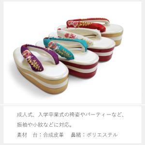 桜と藤刺繍 草履 成人式 大きいサイズ レディ...の詳細画像3