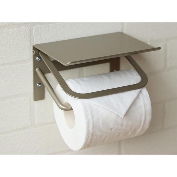 アイアントイレットペーパーホルダー Abel シングルシャンパン・PH-003