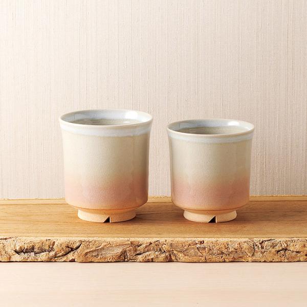 萩焼 姫萩夫婦湯呑 H3-17 K601-06115 湯呑み コップ