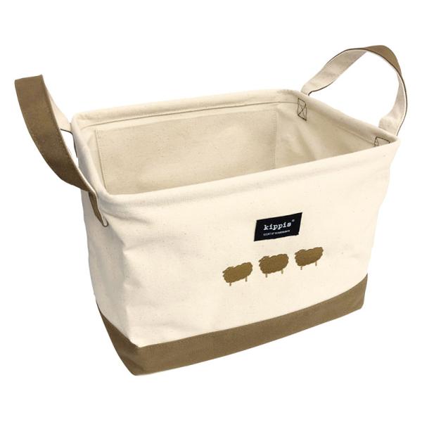 キッピス キャンバス収納ボックス ダークベージュ KP-62030638 K603-09729