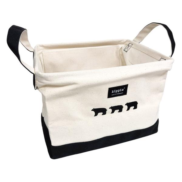 キッピス キャンバス収納ボックス ブラック KP-62030639 K603-09738