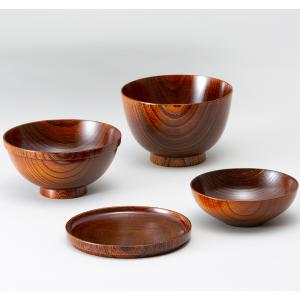 欅の重なるお椀揃え（おーるいん椀） 茶（1個） 漆器 工芸品 食器 石川県 お取り寄せ 通販 お土産 お祝い プレゼント ギフト おすすめ｜wagamachi-tokusan