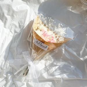 ドライフラワー ミニブーケ 花束 ブーケ ギフト プレゼント ピンク ハンドメイド インテリア 雑貨 常温