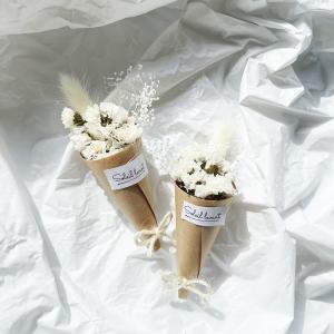 ドライフラワー ホワイトブーケ ミニ 花束 プレゼント 結婚式 ハンドメイド インテリア 雑貨 / 常温 お取り寄せ お土産 ギフト プレゼント 特産品 おすすめ /