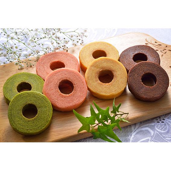 KOBE彩BAUM バウムクーヘン 8個入 スイーツ 洋菓子 焼菓子 プレゼント ギフト おすすめ ...