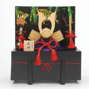 ひのきの木彫り兜 武神 4点セット（黒） お取り寄せ 通販 お土産 お祝い プレゼント ギフト おすすめ｜wagamachi-tokusan