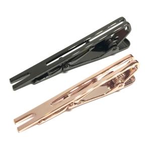 ネクタイピン タイピン タイバー ピンクゴールド ブラック ビジネス