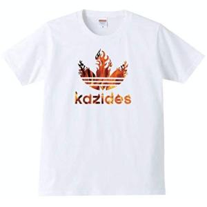 kazides カジデス　おもしろTシャツ　パロディ　白