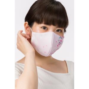 マスク 布マスク 日本製 抗菌 洗える 洗濯可能 浴衣 着物 立体型 ストレッチ スポーツウェア 加賀友禅 和柄 【さくら】 金沢 毎田仁嗣