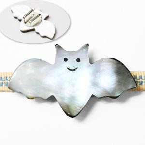 4900帯留め単品帯留 三分紐 コウモリ こうもりobt-470