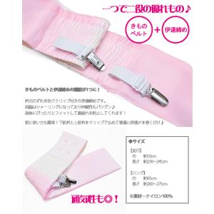 ロング ニューサッシュ 伊達締め+きものベルト...の詳細画像1