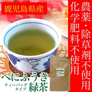 べにふうき茶 べにふうき緑茶 60g(4g×15包入り） ティーバッグ 茶葉　ティーパック　鹿児島県産 農薬と除草剤・化学肥料不使用