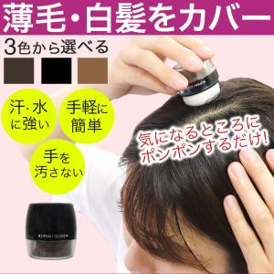 白髪隠し 白髪かくし パウダー シャンデルぽんぽんヘアパウダーP 選べる3種類のカラー｜wagonsale-kanahashi