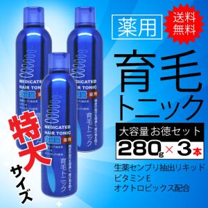 薬用育毛トニック ランキング/薬用 男性 レディース兼用 280g×3本セット 計840ｇ 送料無料｜wagonsale-kanahashi