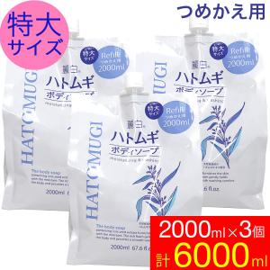 ボディソープ 保湿 詰め替え ハトムギ 特大サイズ 2000ml×3個 麗白｜wagonsale