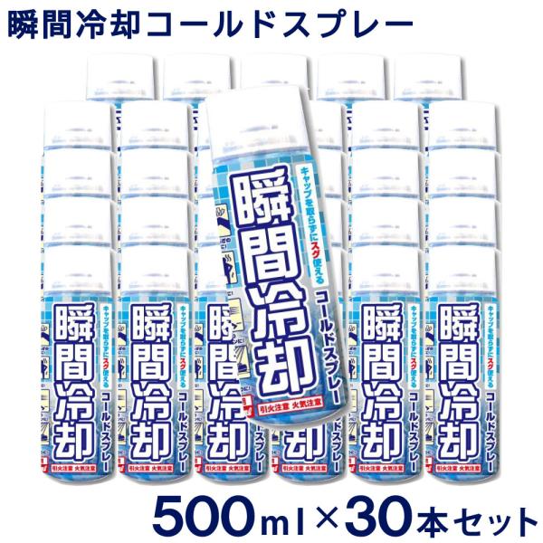 コールドスプレー 冷却 熱中症 対策 お徳用 500ml 30本セット 日本製