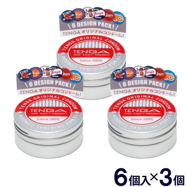 TENGA コンドーム ナチュラル 6個入 3個セット TENGA CONDOM テンガ 避妊具 メ...