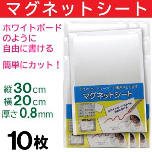 ホワイトボードシート マグネットシート 白 30cm×20cm 5枚セット 磁石