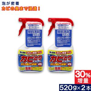 Pix カビとりクリーナー 泡 本体 大容量 520ｇ ×2本 塩素系 浴室 カビ汚れ 日本製｜wagonsale