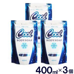 クール ボディソープ CJ クールボディソープ つめかえ用 1200ml 400ml×3個セット フレッシュミントの香り 日本石鹸 送料無料｜wagonsale