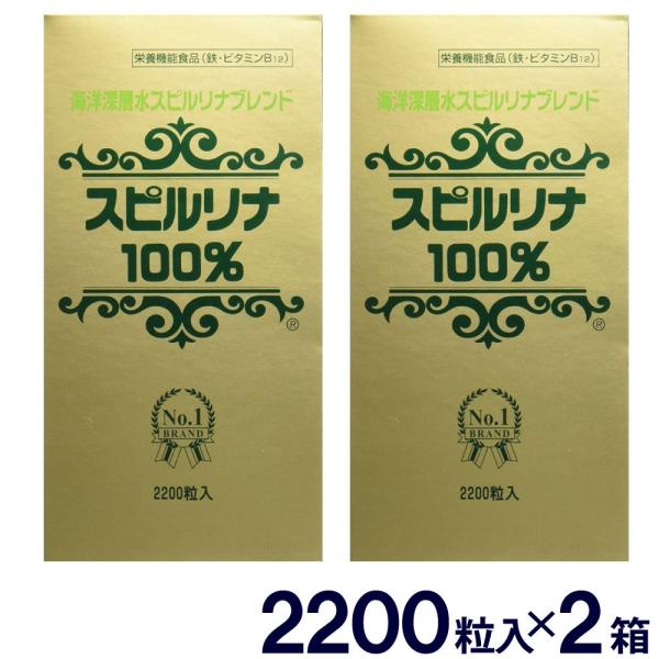 海洋深層水スピルリナブレンド 2200粒 ２箱セット ジャパンアルジェ