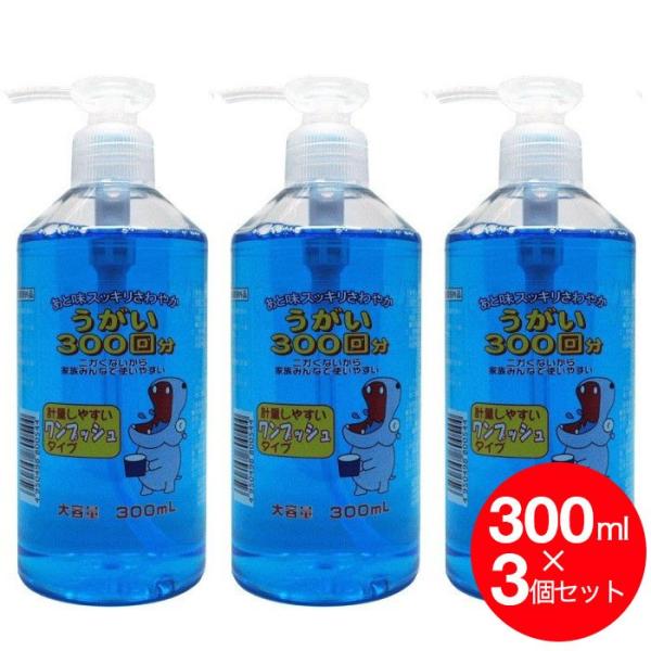 うがい薬 300mL×3個セット ミント味 イーレス うがい薬 おすすめ 指定医薬部外品 日本製