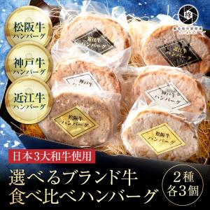 ハンバーグ 松阪牛 神戸牛 近江牛 選べる 食べ比べセット