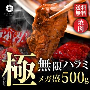 父の日 焼肉用 タレ漬け 柔らか ハラミ 500g 牛 外国産 牛肉 ギフト 冷凍 時短 簡単調理 送料無料｜wagyu-hiiragi