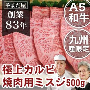 和牛 国産牛 A5 極上 カルビ ミスジ 500g 佐賀牛 宮崎牛 黒毛和牛 / 焼肉 バーベキュー｜wagyuyamadaya