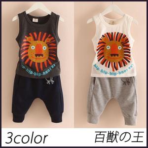 子供服 キッズ 子供 ボーイッシュ 男の子 Tシャツ 2点 上下セット パンツ タンクトップ kd663