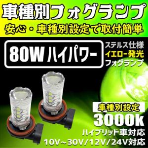 ヴォクシー イエロー発光 LEDフォグランプ【H8 H11 H16】80系 85系