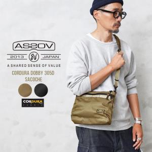 AS2OV アッソブ 061417 CORDURA DOBBY 305D SACOCHE サコッシュ / ショルダーバッグ メンズ レディース ポーチ コンパクト【クーポン対象外】【T】｜waiper