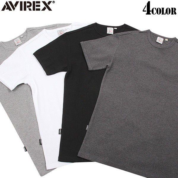 ポイント10倍！AVIREX アビレックス ミニワッフル クルーネック 半袖 Tシャツ 614315...