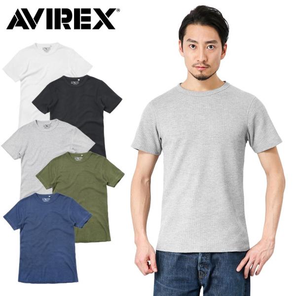 ポイント10倍！AVIREX アビレックス 6123509 S/S サーマル クルーネック Tシャツ...