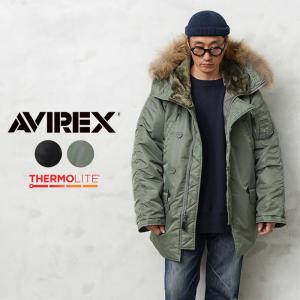 AVIREX アビレックス 7833952023 THERMOLITE N-3B フライトジャケット COMMERCIAL MODEL リアルファー ミリタリージャケット ブランド【クーポン対象外】【T】｜waiper