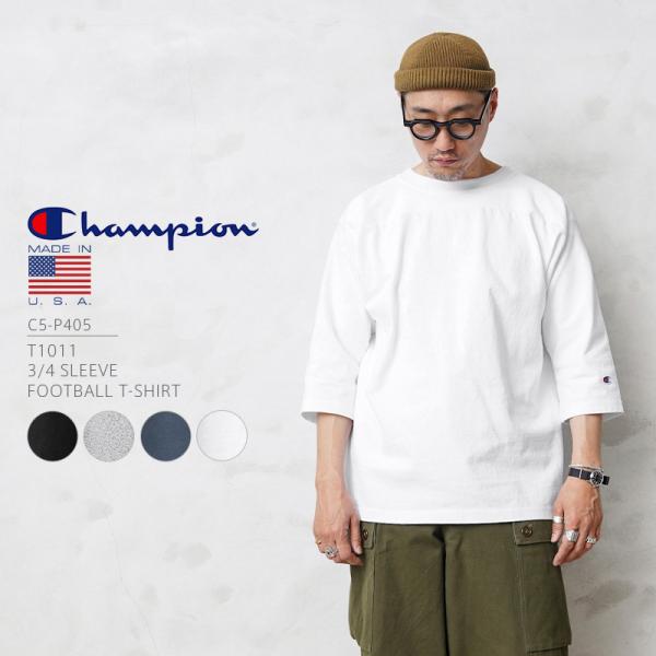 Champion チャンピオン C5-P405 T1011 3/4スリーブ フットボール Tシャツ ...