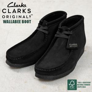 Clarks クラークス ワラビー ブーツ ブラックスウェード 靴 Clarks クラークス ワラビー ブーツ ブラックスウェード 靴