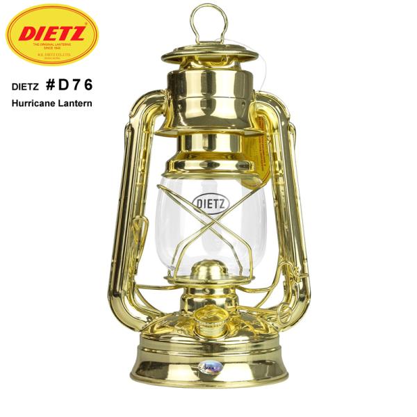 DIETZ デイツ ハリケーンランタン D76 ブラス（ゴールド）【Sx】【T】