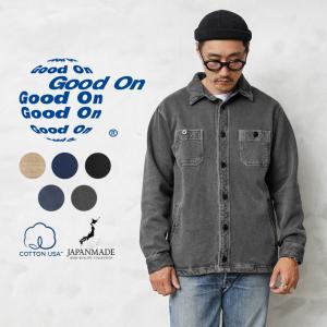 Good On グッドオン GOBW-2105 C.P.O SWEAT JACKET / C.P.Oスウェットジャケット 日本製 メンズ アメカジ シャツ ミリタリー ブランド【Sx】【T】｜waiper