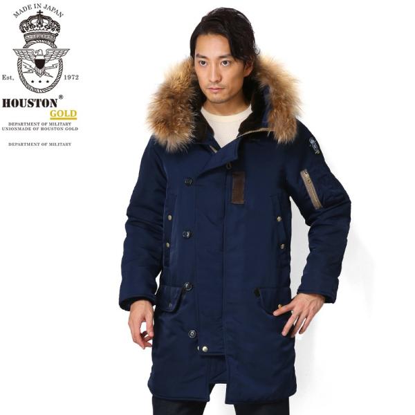 HOUSTON GOLD ヒューストン ゴールド LONG N-3Bフライトジャケット メンズ ミリ...