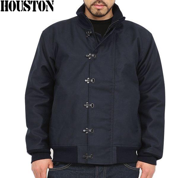 HOUSTON ヒューストン U.S.NAVY N-10デッキジャケット NAVY メンズ ミリタリ...