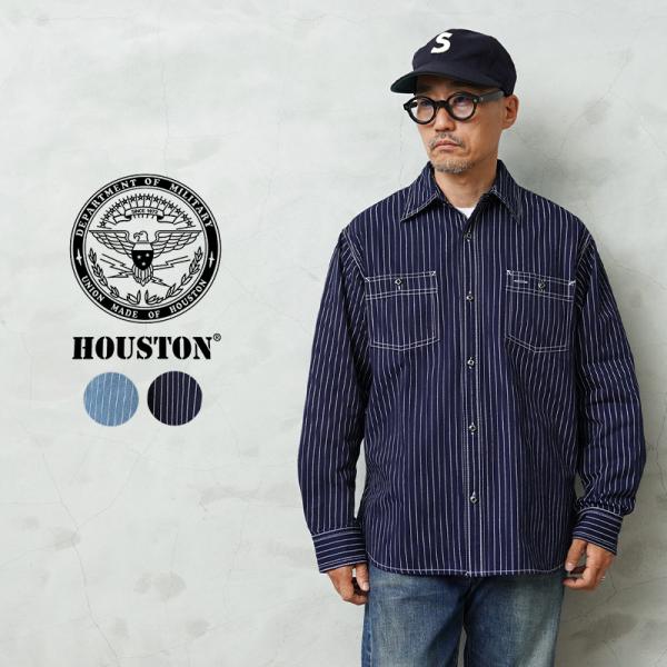 HOUSTON ヒューストン 41259 INDIGO WABASH WORK SHIRT インディ...