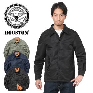 店内1,000円OFFクーポン！ HOUSTON ヒューストン 50665 コーチジャケット メンズ アウター ブルゾン ジャンバー アメカジ ミリタリー ブランド