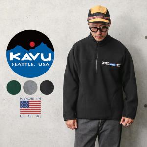 KAVU カブー 11863318 ハーフジップ フリース スローシャツ MADE IN USA アメリカ製 メンズ フリースジャケット キャンプ【クーポン対象外】【T】｜waiper