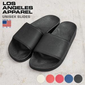 LOS ANGELES APPAREL ロサンゼルスアパレル UNISLIDE Unisex Everyday Slides サンダル MADE IN USA アメリカ製 スライドサンダル おしゃれ ロスアパ【T】｜waiper