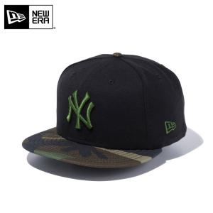 【メーカー取次】 NEW ERA ニューエラ 9FIFTY ニューヨーク・ヤンキース ブラックXウッドランドカモ ホリーリーフロゴ 13562090【クーポン対象外】【T】｜waiper